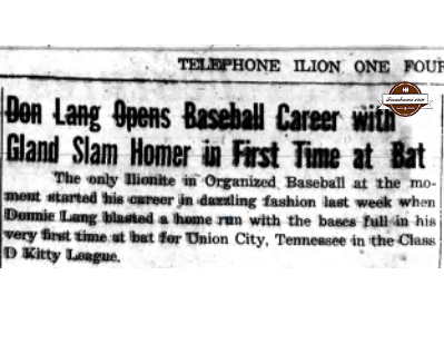 The Ilion Sentinel - Ilion Catcher Enters Organized Baseball - Ilion Class 1948