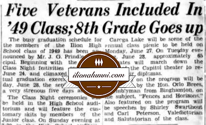 Ilion Sentinel Ilion School Record Of 12 Years is Equaled 1949