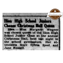 The Herkimer Evening Telegram - Yule Ball Thursday - Ilion Class 1949