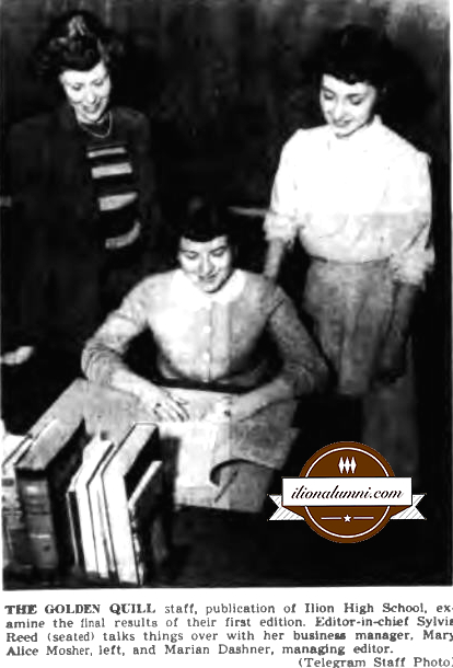 Herkimer Evening Telegram - The Golden Quill Staff - IHS 1950