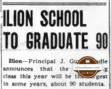 Herkimer Evening Telegram - Herkimer and Ilion High Schools to Graduate Total of 193 Pupils - IHS 1950