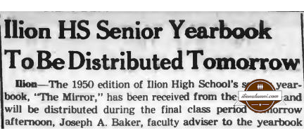 Herkimer Evening Telegram - The Senior Yearbook Staff - IHS 1950