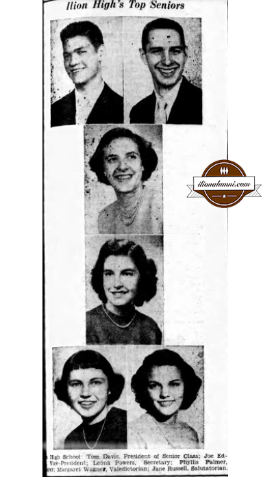 The Ilion Sentinel - Ilion High's Top Seniors - IHS 1950