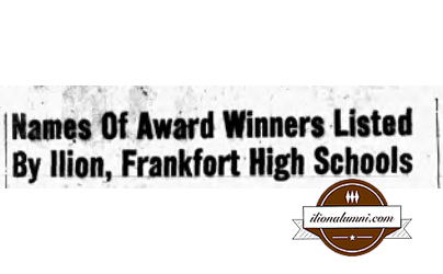 The Ilion Sentinel - Students Receive Trophies - 1953