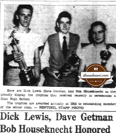 Ilion Sentinel - Dick Lewis, Dave Getman, Bob Houseknecht Honored - 1954