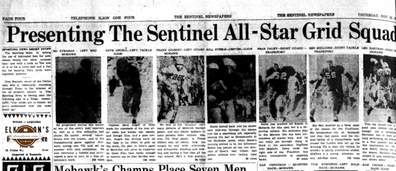 The Ilion Sentinel - Presenting The Sentinel All - Star Grid Squad - Class 1955