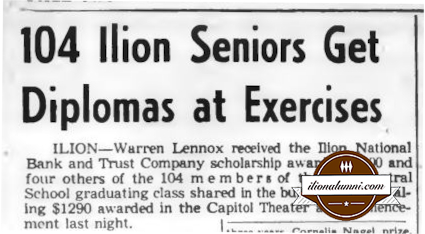 Herkimer Evening Telegram - Seniors Get Diplomas at Exercises 1958