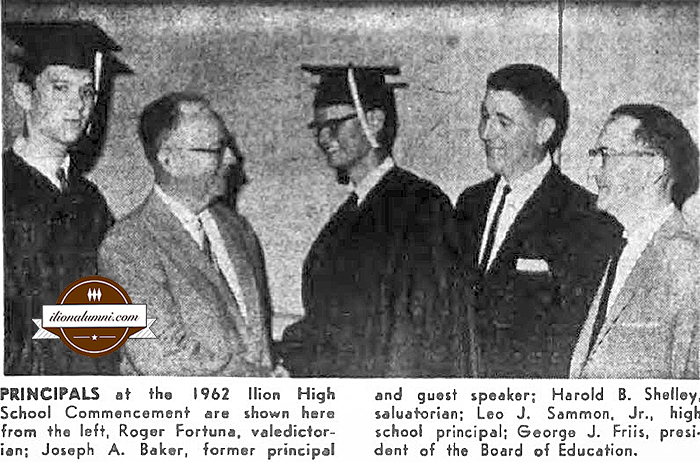 Herkimer Evening Telegram - 125 Win Diplomas From Ilion High - 1962
