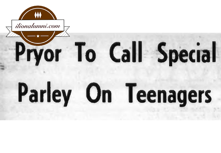 Herkimer Evening Telegram - Pryor To Call Special Parley On Teenagers - 1965