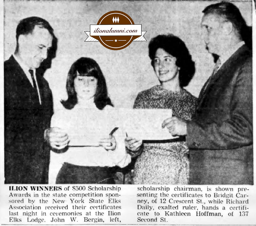 Herkimer Evening Telegram - Winners of Elks Grants Are Cited - 1965