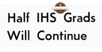 Herkimer Evening Telegram - Half IHS Grads Will Continue - 1965