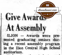 Herkimer Evening Telegram - Give Awards At Assembly - IHS 1966