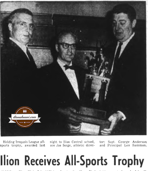 Herkimer Evening Telegram - Ilion Receives All-Sports Trophy - 1968