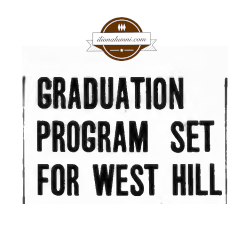 Herkimer Evening Telegram - Graduation Program Set for West Hill - IHS 1970