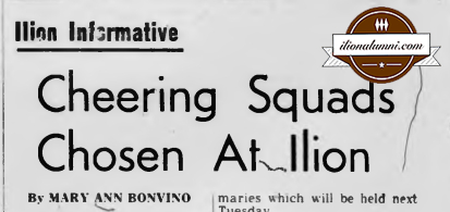 Herkimer Evening Telegram - Ilion Informative Cheering Squads Chosen At Ilion - IHS 1970