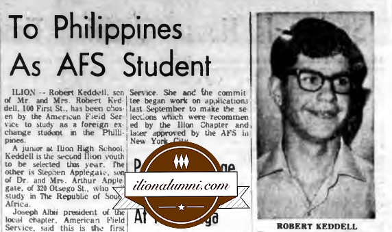 Herkimer Evening Telegram - To Philippines As AFS Student - IHS 1970