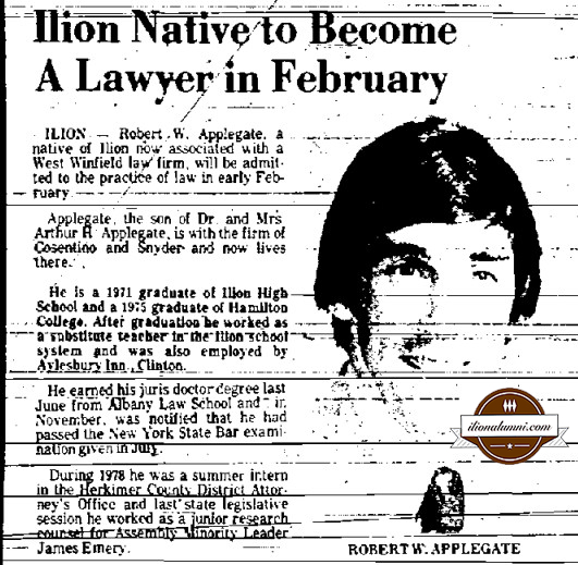 Utica Observer Dispatch - Ilion Native to Become A Lawyer in February - 1971