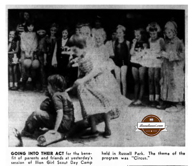 Herkimer Evening Telegram - 'Circus' Theme Of Girl Scout Day Camp At Russell Park - Class of 1974