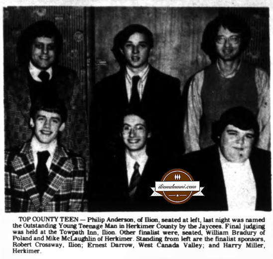 Herkimer Evening Telegram - Philip Anderson - Class of 1974