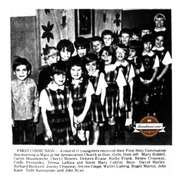 Herkimer Evening Telegram - First Communion - 1984 IHS