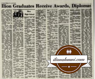 Herkimer Evening Telegram - Ilion Graduates Receive Awards, Diploma - 1984 IHS