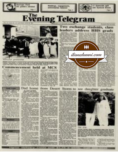 Herkimer Evening Telegram 1991 IHS Graduation - June 22, 1991